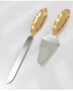 Soft Leaf cake stand with cutlery