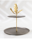 Soft Leaf two-tier platter 
